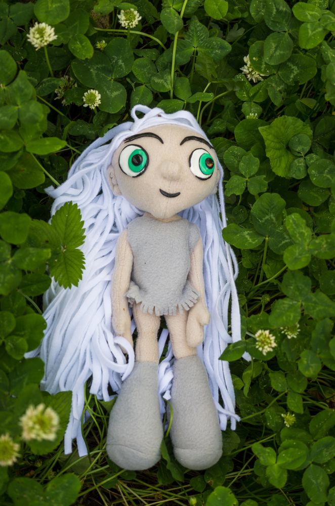 Handmade one-of-a-kind plush, inspired by Aisling from The Secret Of Kells