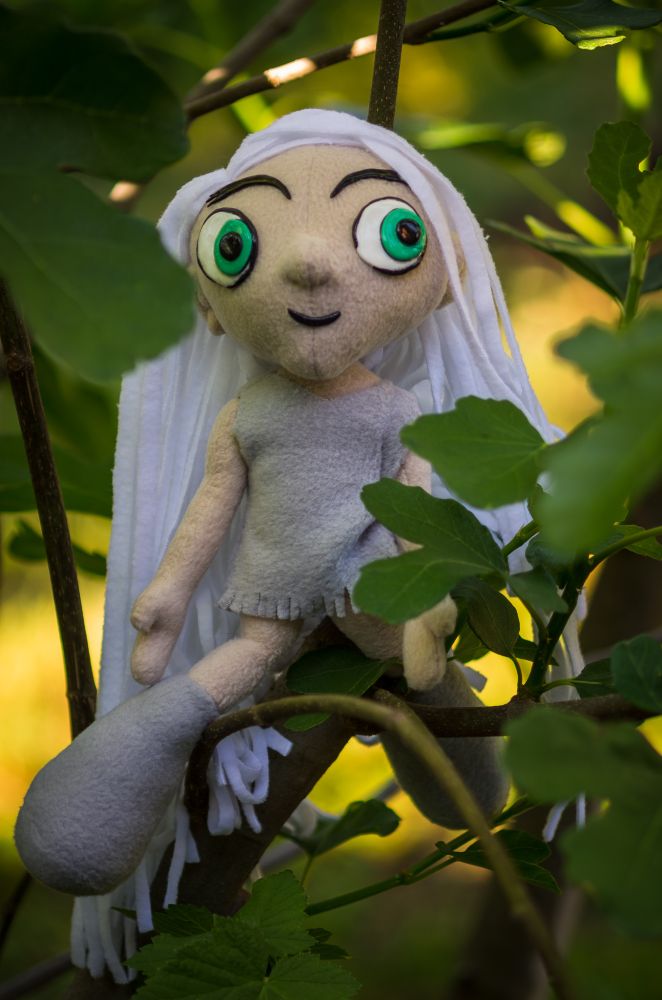 Handmade one-of-a-kind plush, inspired by Aisling from The Secret Of Kells