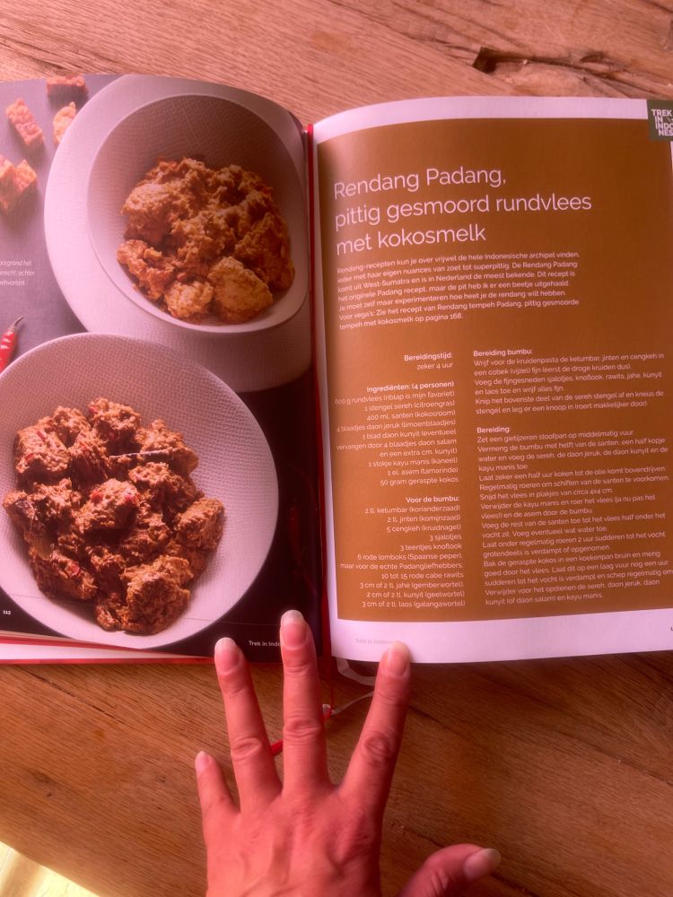 Foto van het recept Rendang Padang uit het boek Trek in Indonesië.