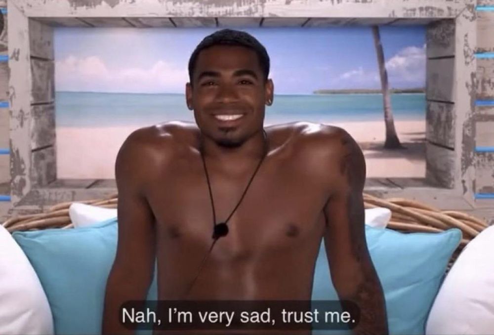 Nah, I’m very sad. Trust me.