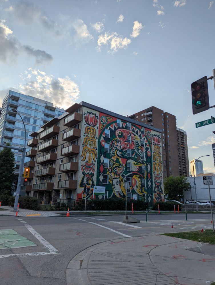 Mural on a building in Calgary 