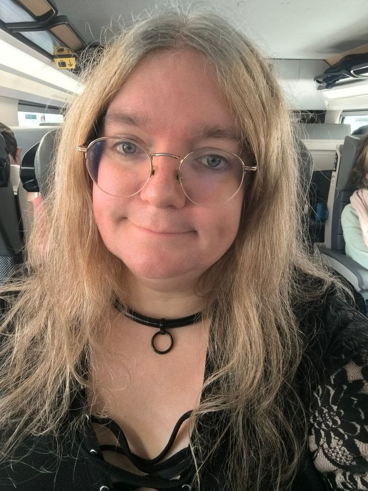 The girlboss©, on yet another train