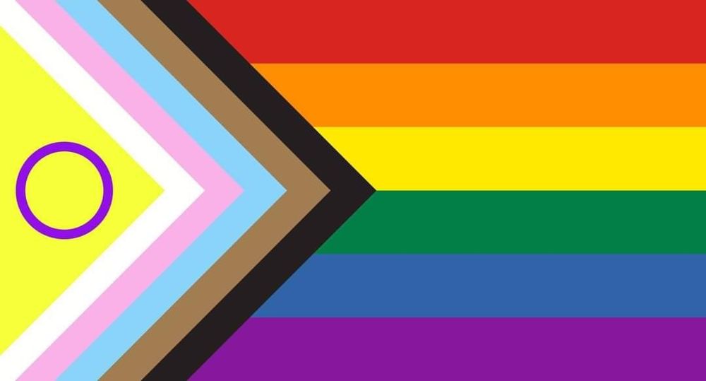 The LGBTIQA+ Progress Pride &Intersex Flag