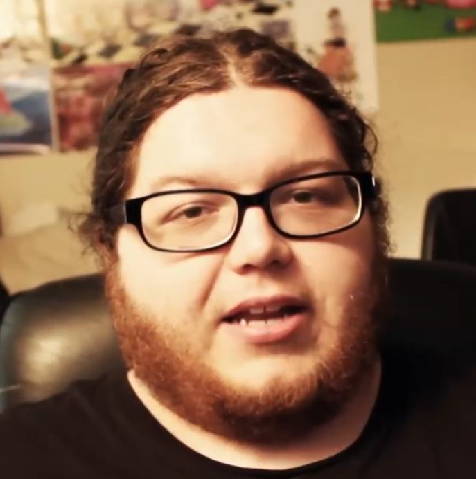 A depresssed nerd boy