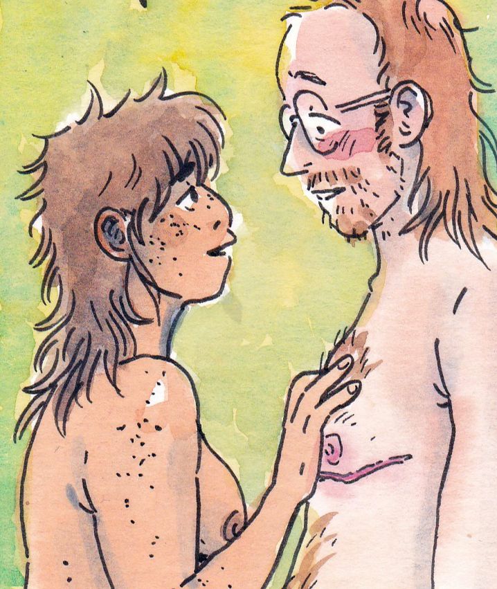 Wallace and Zephyr nude together 