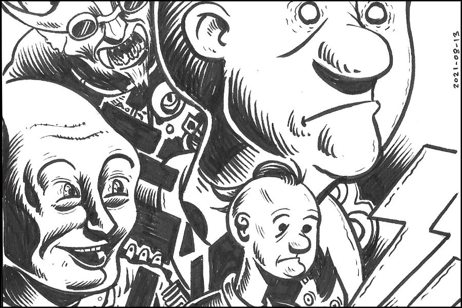 random cartoony heads