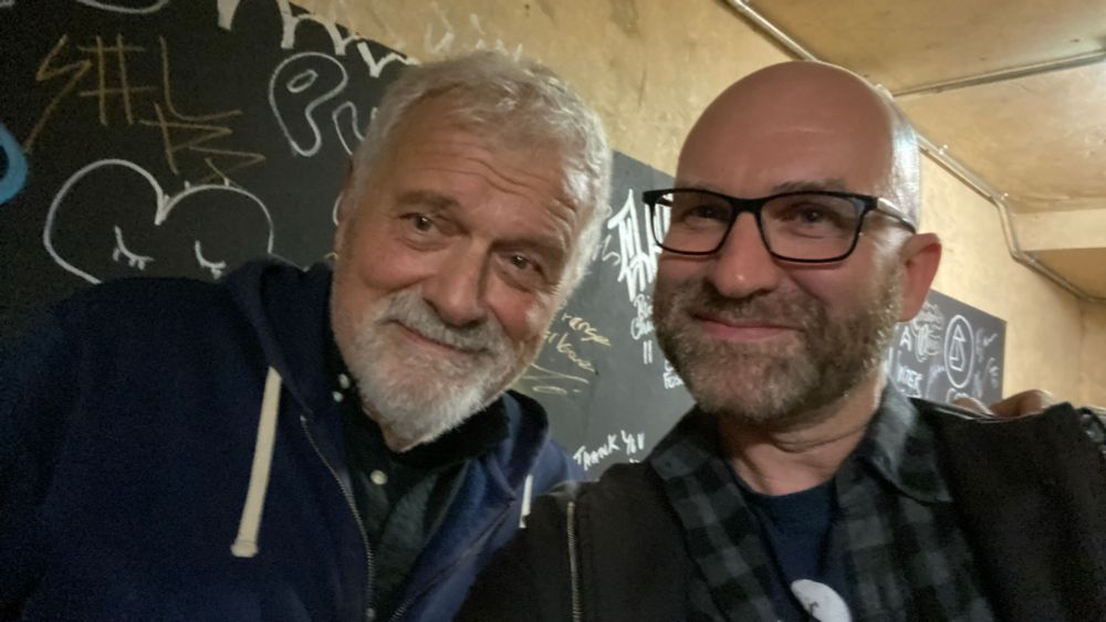 Me grabbing a quick selfie with Fabio Frizzi backstage straight after his show, thanks to my friend Dawid who knows him