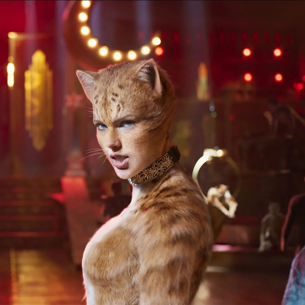 Taylor Swift as a cat person in the 2019 remake of the 1981 musical Cats