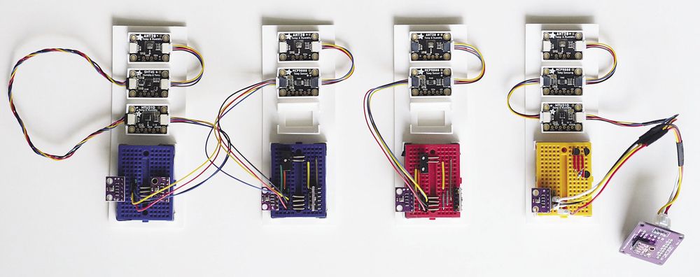 Picture of some of the test candidates used for accuracy testing