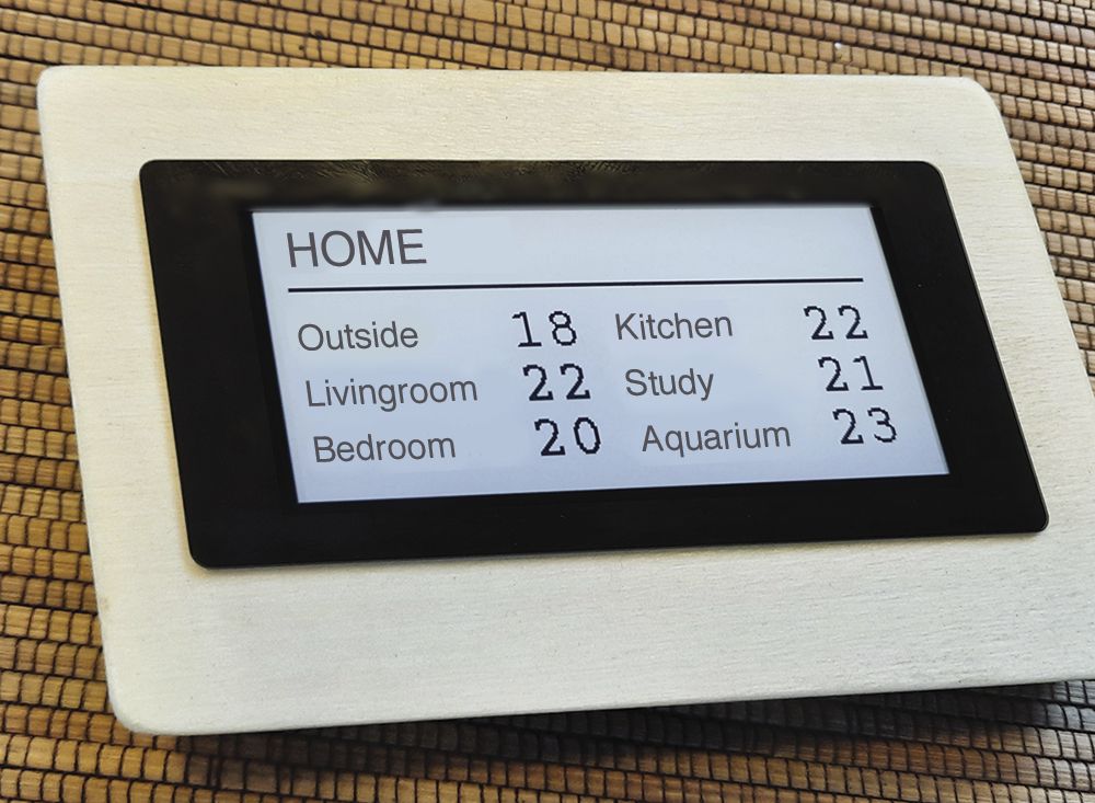 Photo of a lean, mobile information display fits anywhere and is frugal in terms of resources
