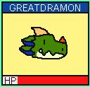 Small icon of Greatdramon, Name and hp stats too