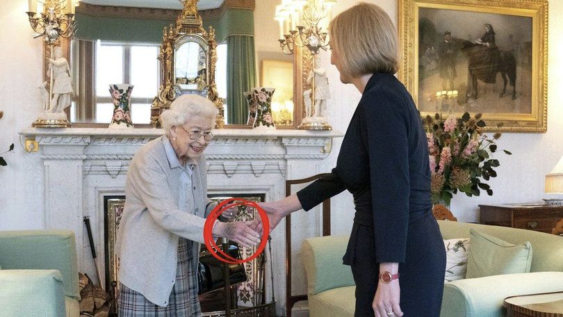 HM The Queen welcomes the new prime minister, forget her name.