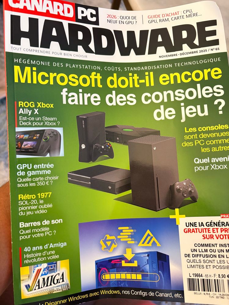 Couverture du dernier numéro de Canard PC Hardware 