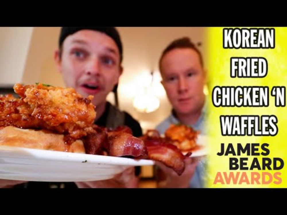 Eating Korean Fried Chicken N' Waffles at the James Beard Awards Brunch