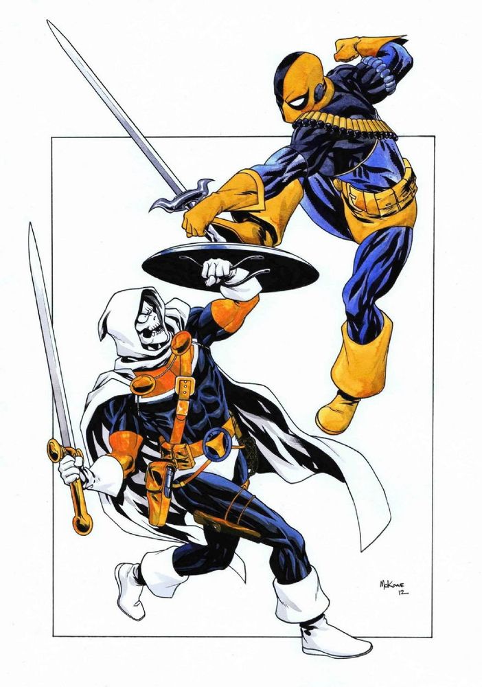 Deathstroke vs Taskmaster by Mike McKone