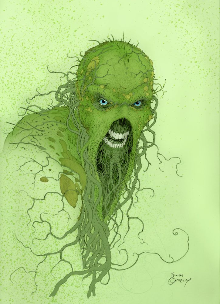 Swamp Thing by Frank Quitely, colors by me.