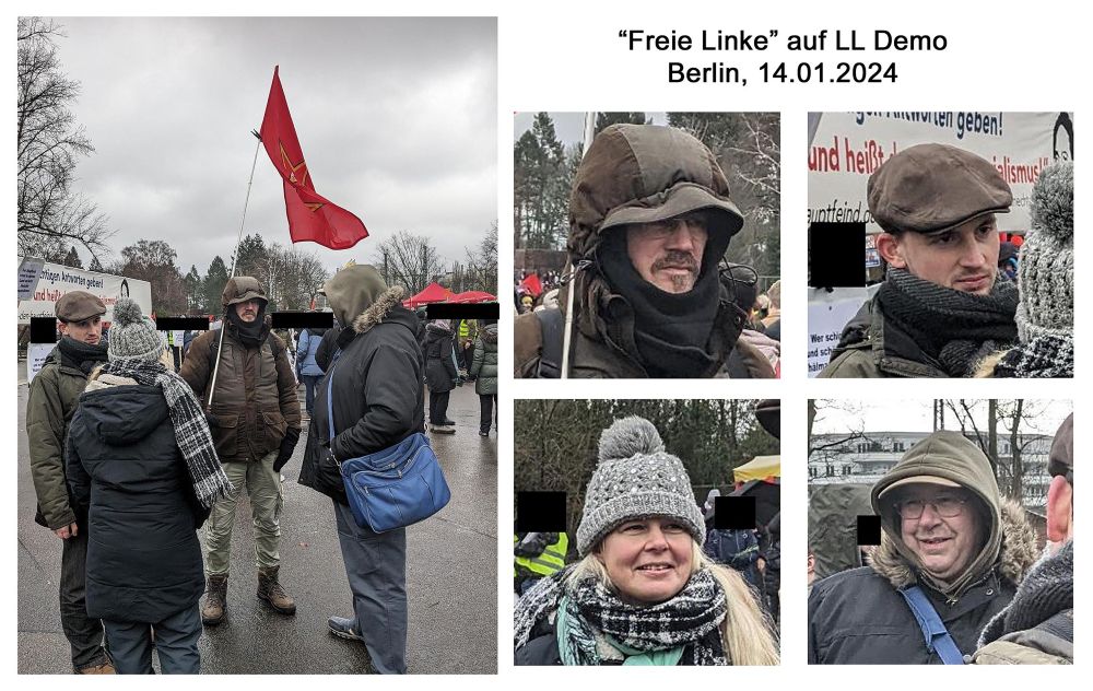 (B) „Freie Linke“ auf Luxemburg-Liebknecht-Demonstration am 14.01.2024