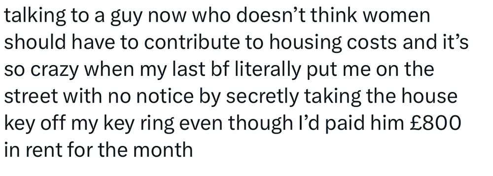 absolutely deranged tweet 