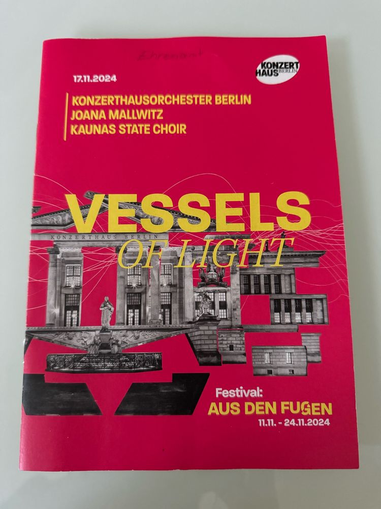 Konzertprogramm 
70 Jahre Yad Vashem