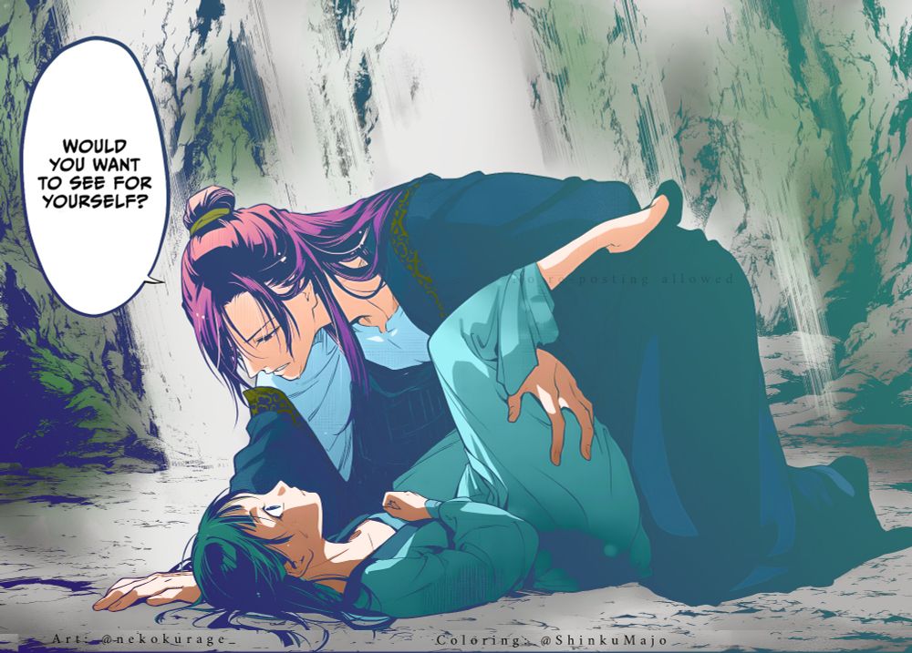 Originally drawn by Neko-sensei, retraced and coloured by me (Shinku)

》Shinku is the name I use for my manga coloring projects. You can find my Pixiv linked on the profile. 《