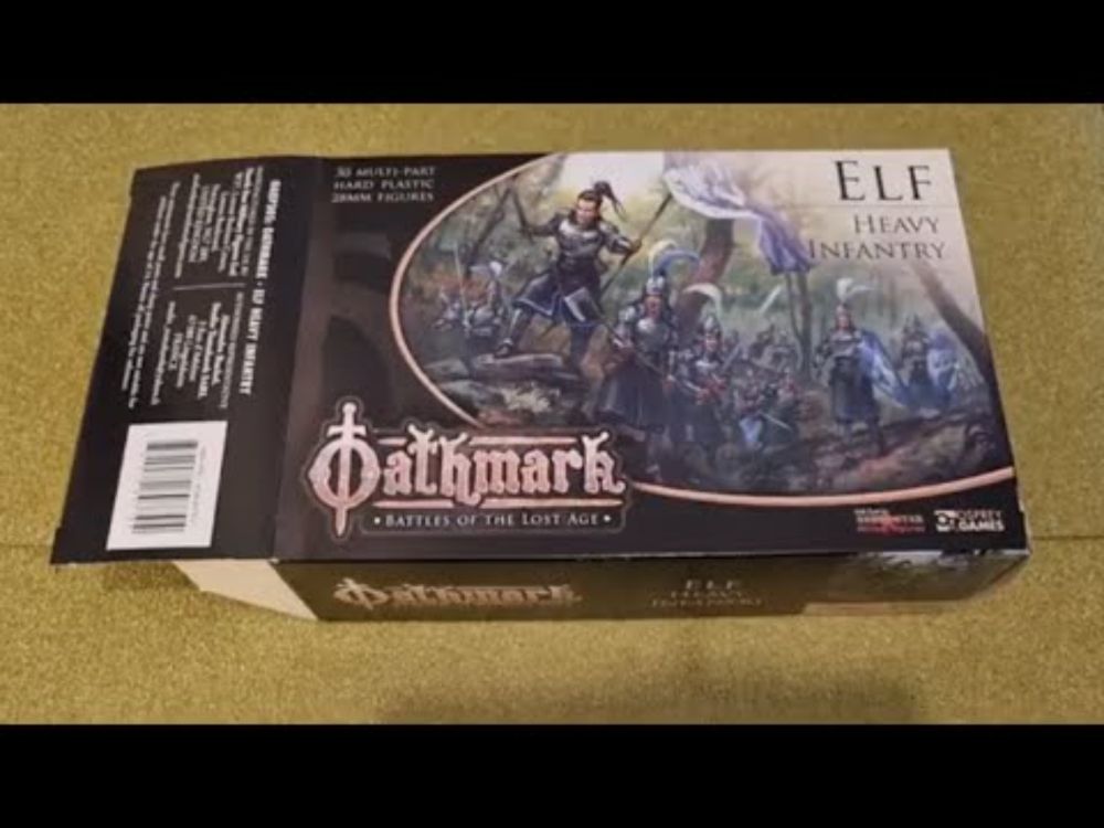 Oathmark Elf Infantry unboxing - possible Pheonix Guard for my Bright Elves