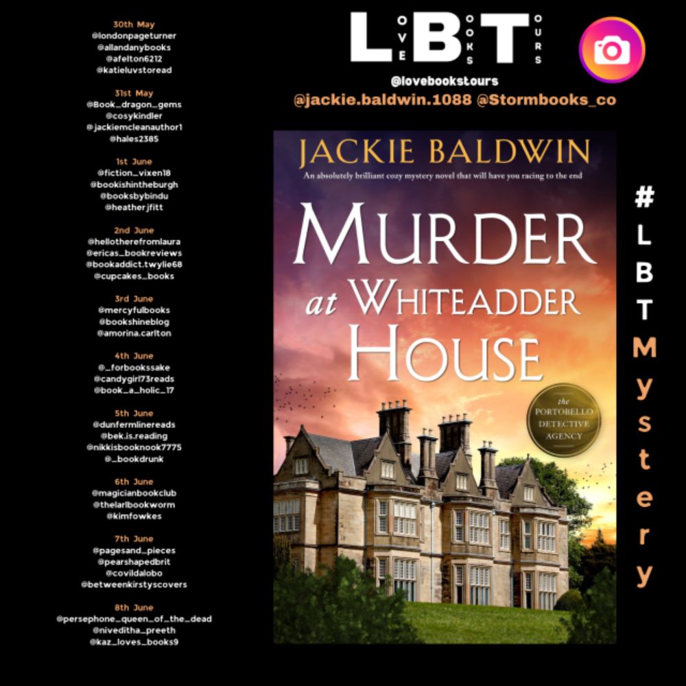 Blog Tour: Murder at Whiteadder House – Jackie Baldwin