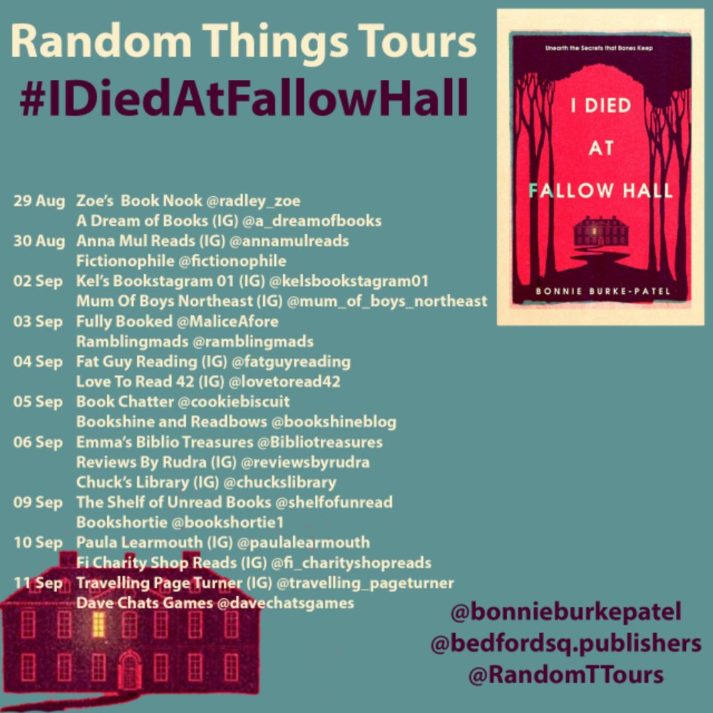 Blog Tour: I Died at Fallow Hall – Bonnie Burke-Patel