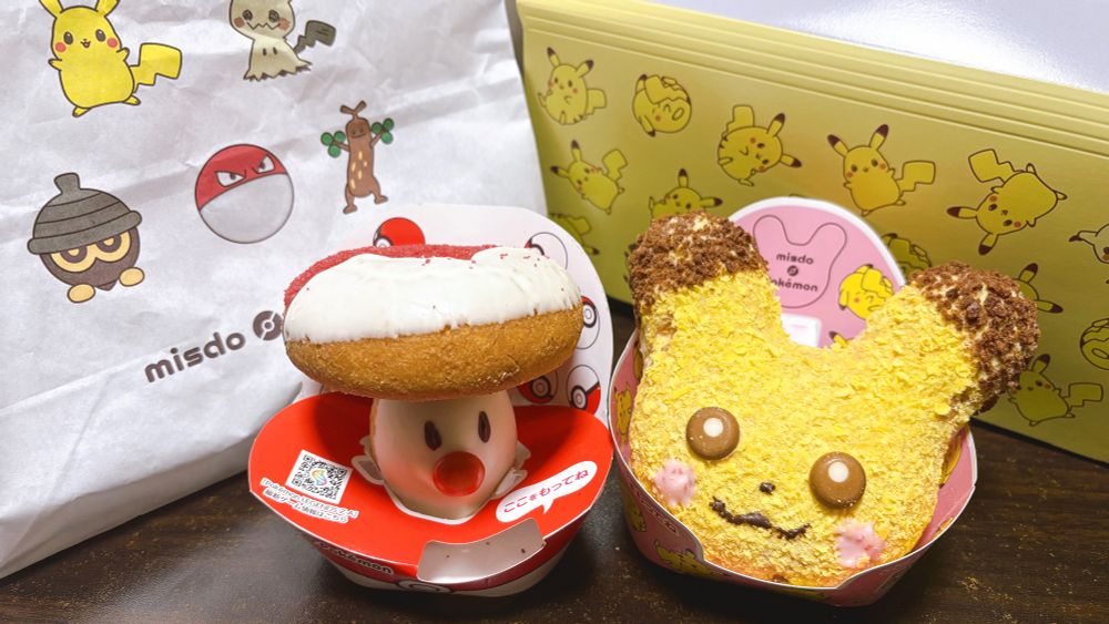 「タマゲた！ミスド ポケモン ドーナツ」キャンペーン
・タマゲた！ タマゲタケ ドーナツ
・もふもふ ピカチュウ ドーナツ