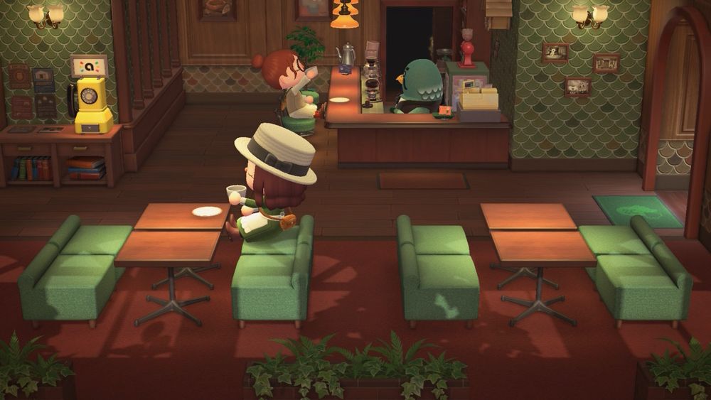 『あつまれ どうぶつの森』 
喫茶ハトの巣