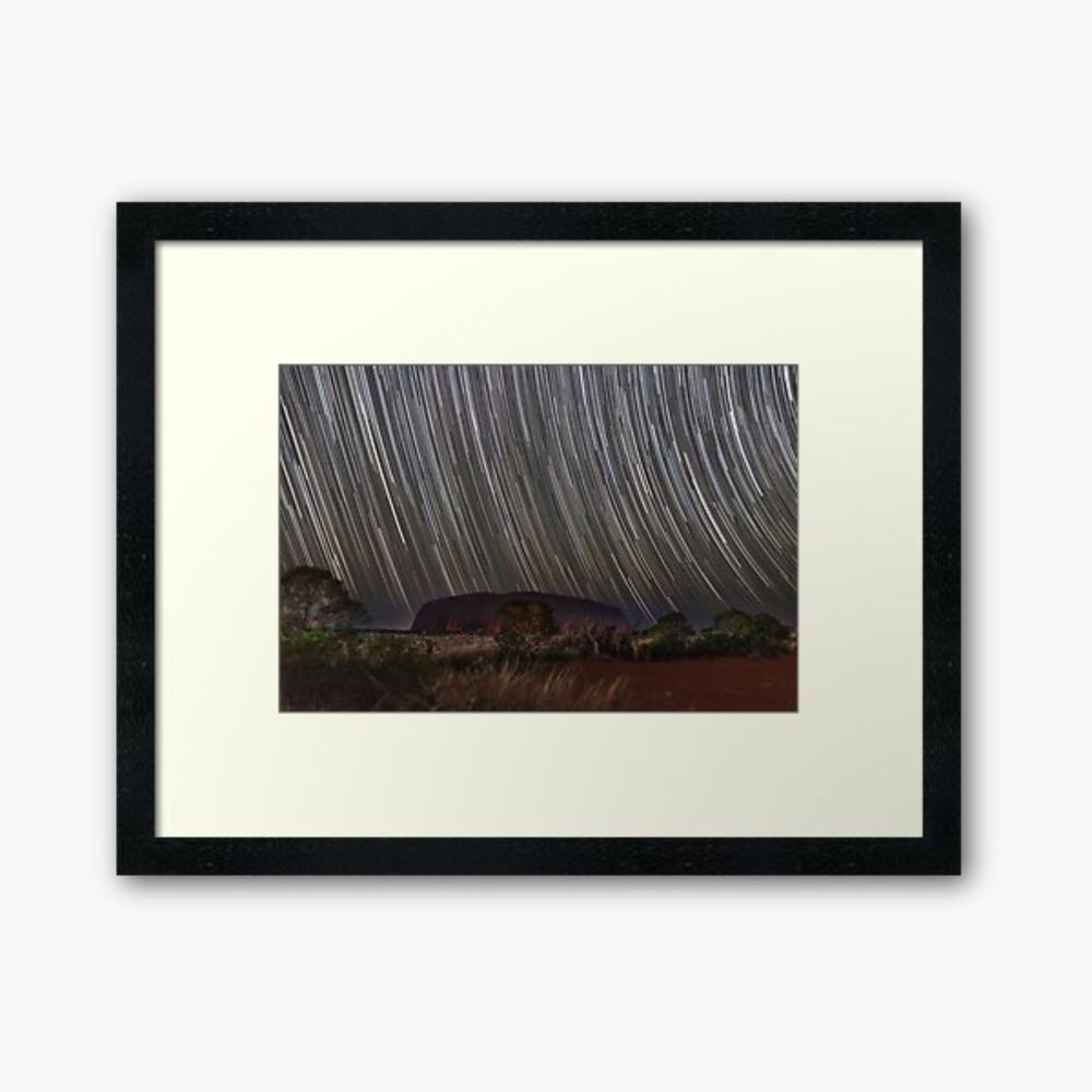 "Stars over Uluru" Framed Art Print for Sale by cafuego