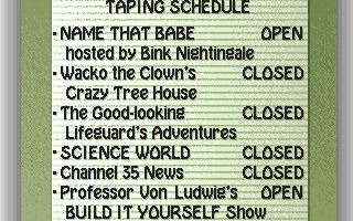 Schedule at a TV Station