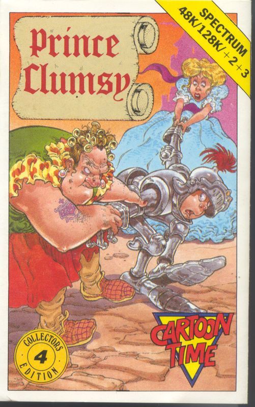Front cover from the game Prince Clumsy for ZX Spectrum