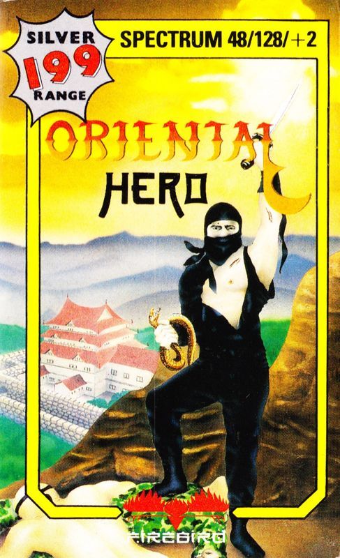 Front cover from the game Oriental Hero for ZX Spectrum