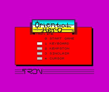 Options screen