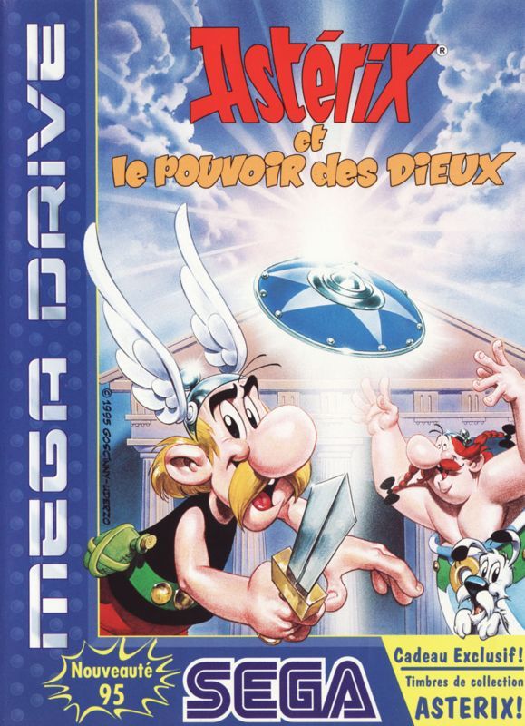 Front cover from the game Astérix and the Power of the Gods for SEGA Mega Drive