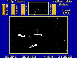 The Enterprise and flying comet