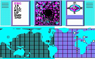 The main screen. You have to find your way through the underground.