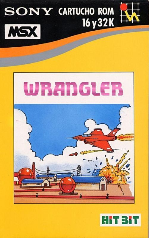 Front cover from the game Wrangler for MSX
