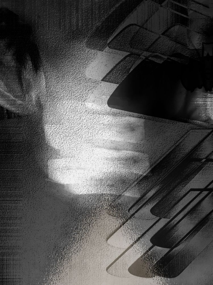 black and white; inscrutable