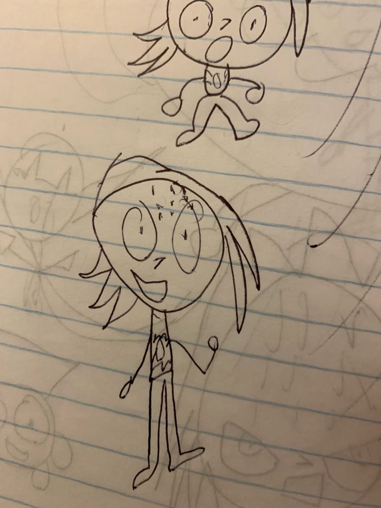 This is a drawing of the character Ren I did in 2007. Crazy! I’ve always had the mindset of creating my own cartoon show. But never had the skills