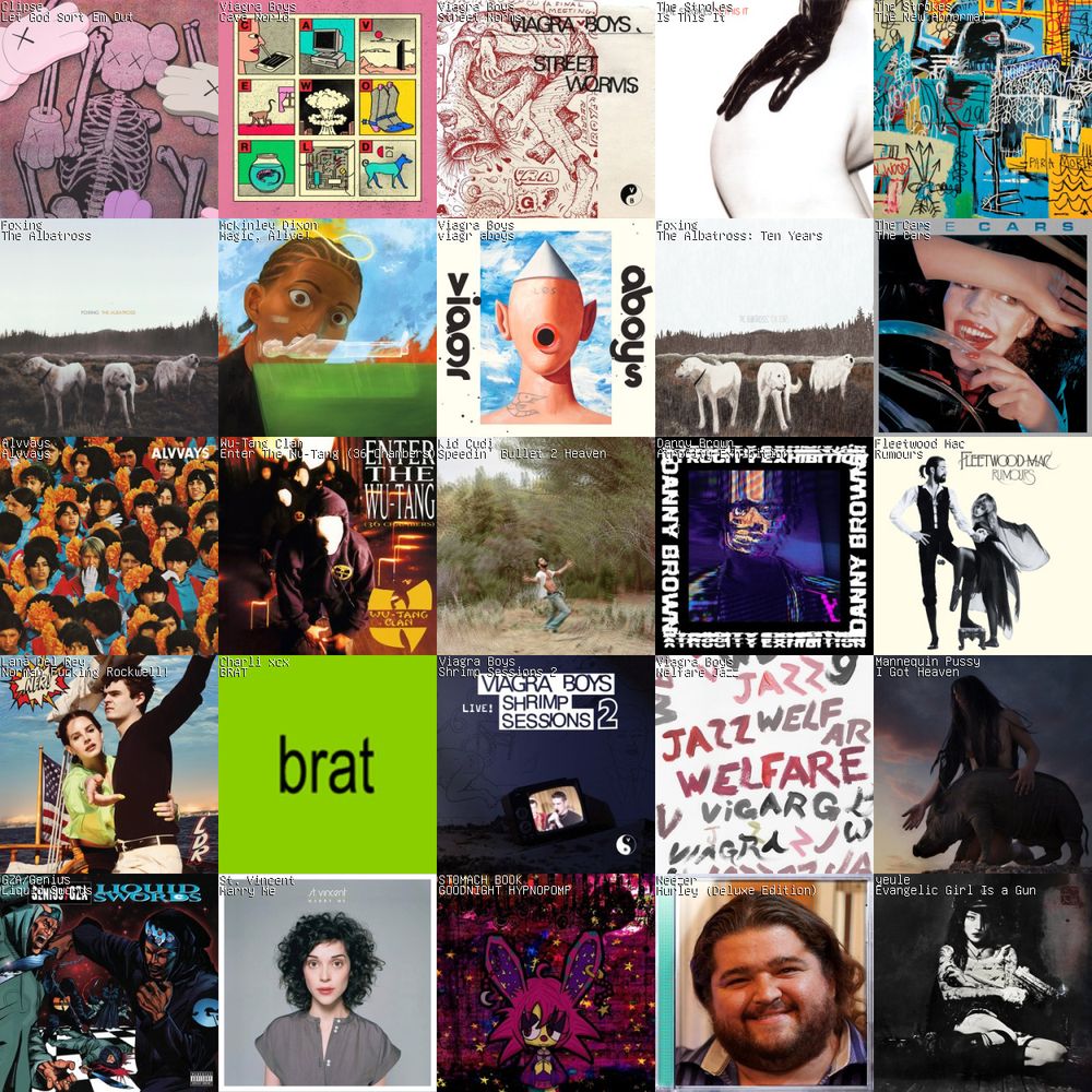 5x5 chart w music