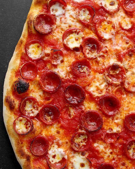 Cup and char pepperoni pizza from ThursdayNightPizza.com