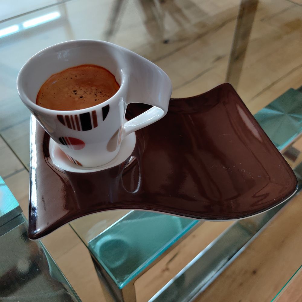 Espresso in einer Tasse. 