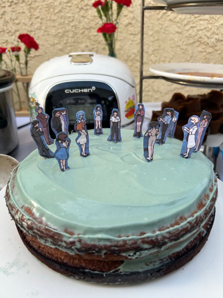 Congratulations Shinji on a cake