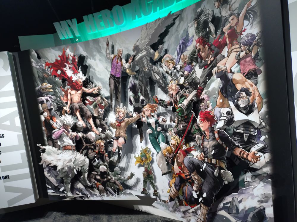 ヒロアカ原画展の撮影可能エリアの写真1。