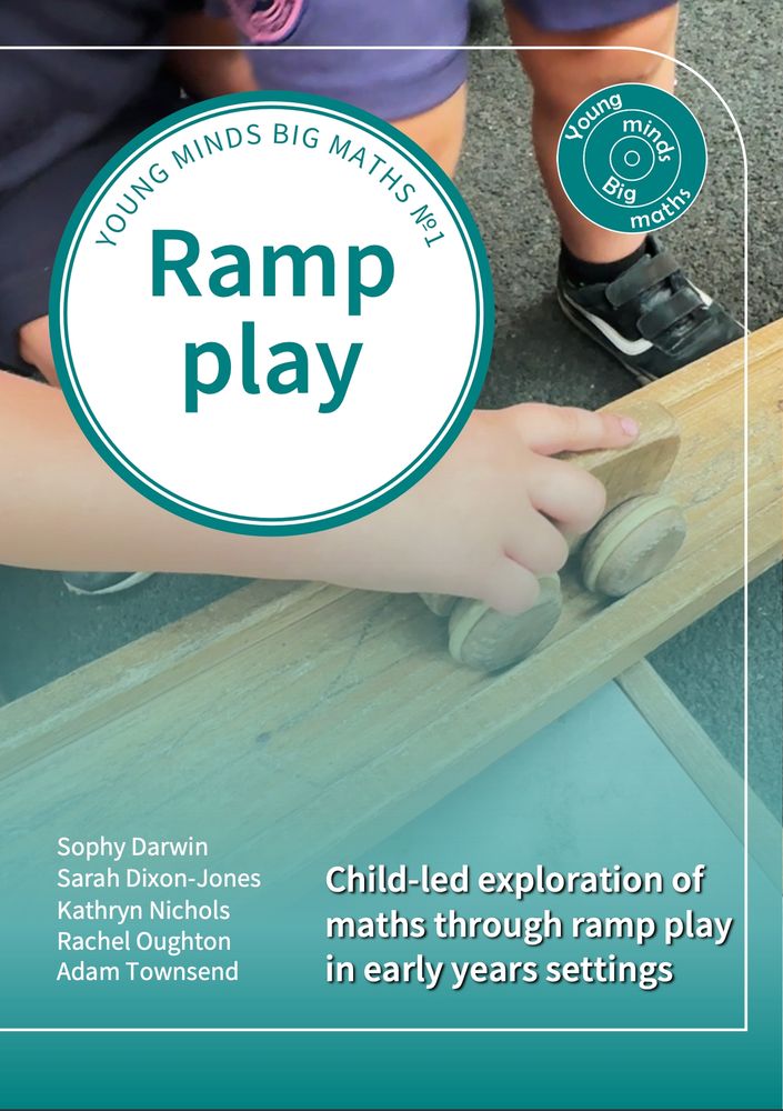 The front cover of 'Ramp play: child-led exploration of maths through ramp play in early years settings'