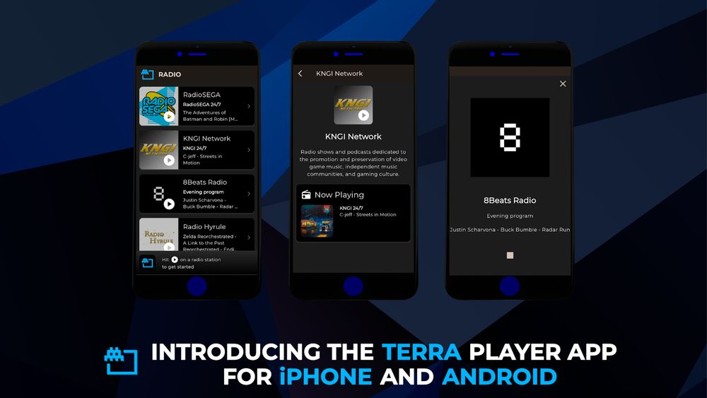 Introducing the Terra Player app for iPhone and Android. Your favourite VGM radio is now everywhere!