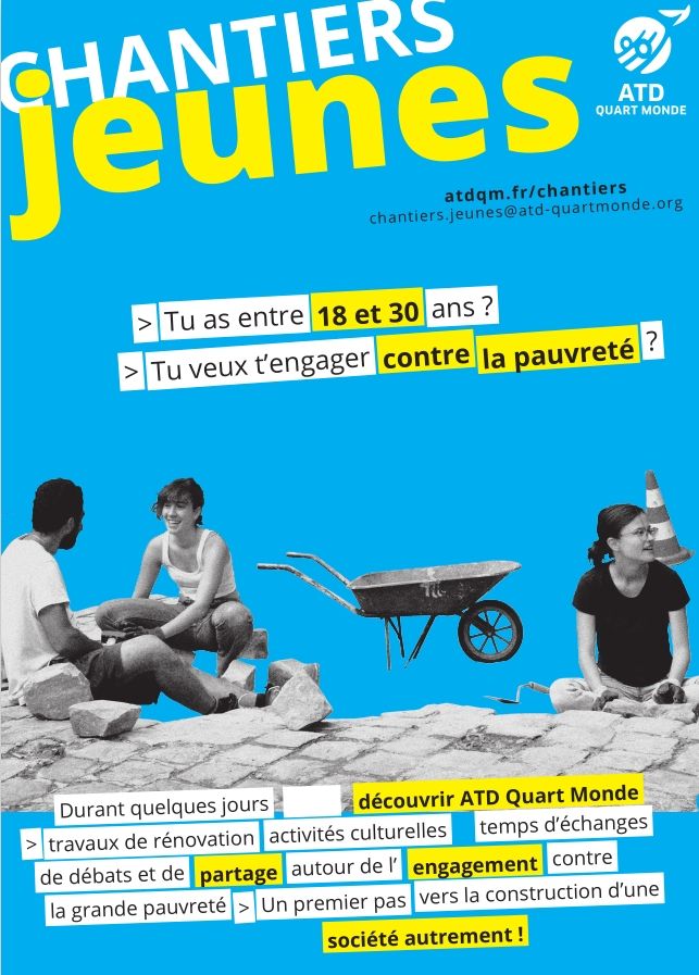 Chantiers jeunes 18-30 ans ATD Quart Monde