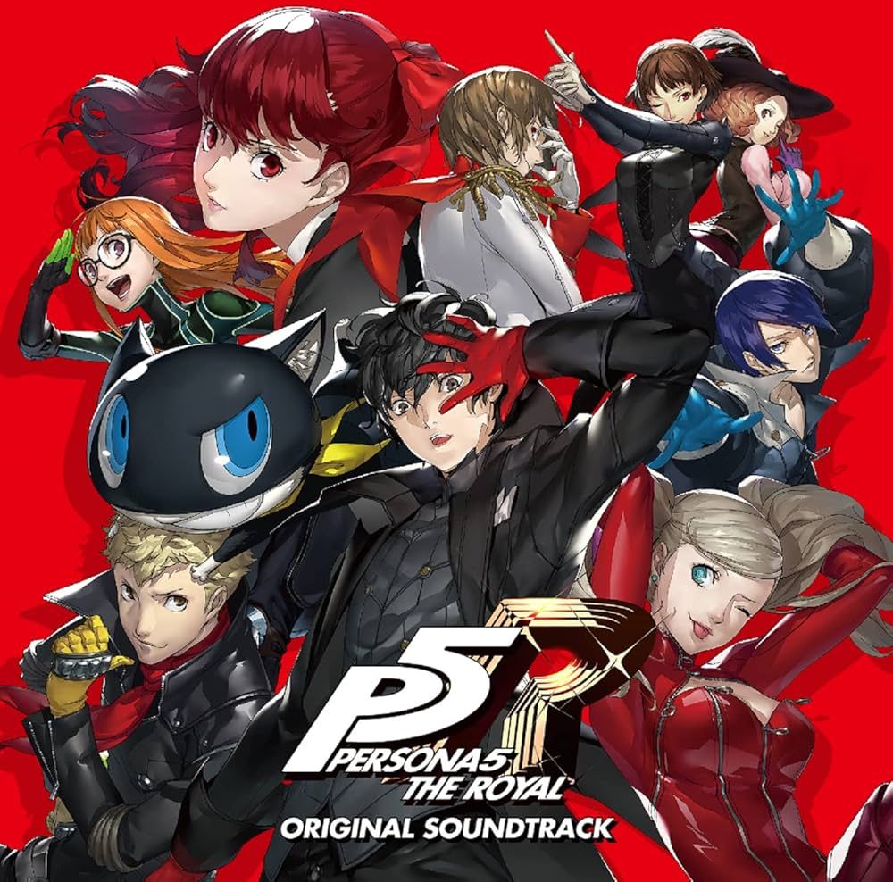 Cover art for the soundtrack for Persona 5 Royale, including all of the major characters from the game.