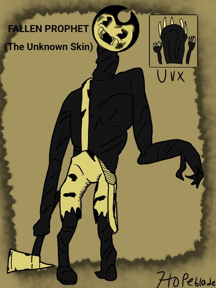 A skin concept for the killer called The Unknown in Dead By Daylight. Based on the character Sammy Lawrence from the Bendy series.